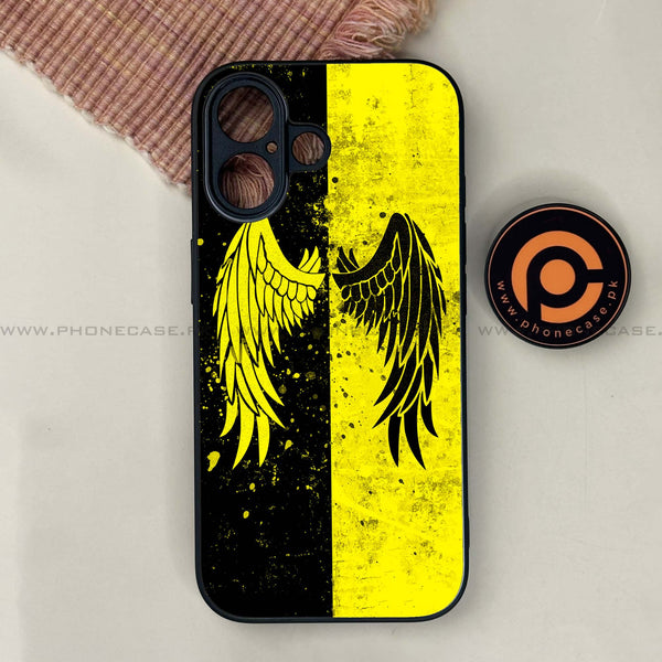 iPhone 17 - Angel Wings 2.0 Series - Premium Printed Glass soft Bumper shock Proof Case
