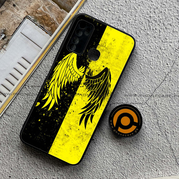 Infinix Note 7 Lite - Angel Wings 2.0 Series - Premium Printed Metal soft Bumper shock Proof Case