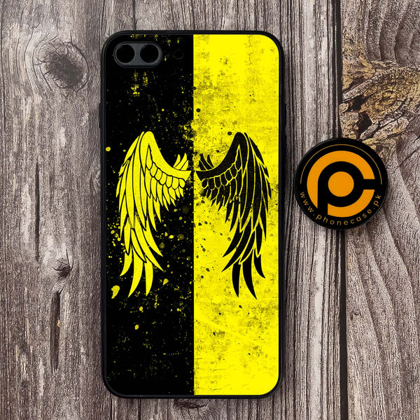 iPhone 7 Plus- Angel Wings 2.0  Series - Premium Metal Printed soft Bumper shock Proof Case