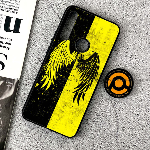 Huawei Y9 Prime (2019) - Angel Wings 2.0 Series - Premium Printed Glass soft Bumper shock Proof Case