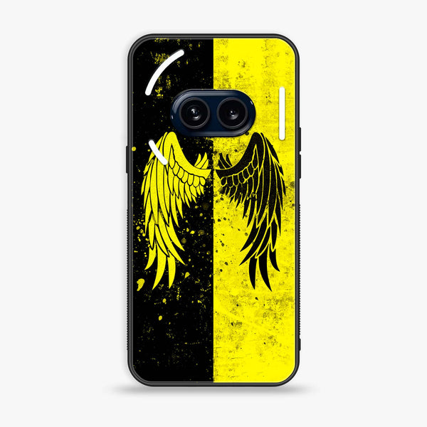 Nothing Phone (2a) - Angel Wings 2.0 Series - Premium Metal Printed soft Bumper Shock Proof Case