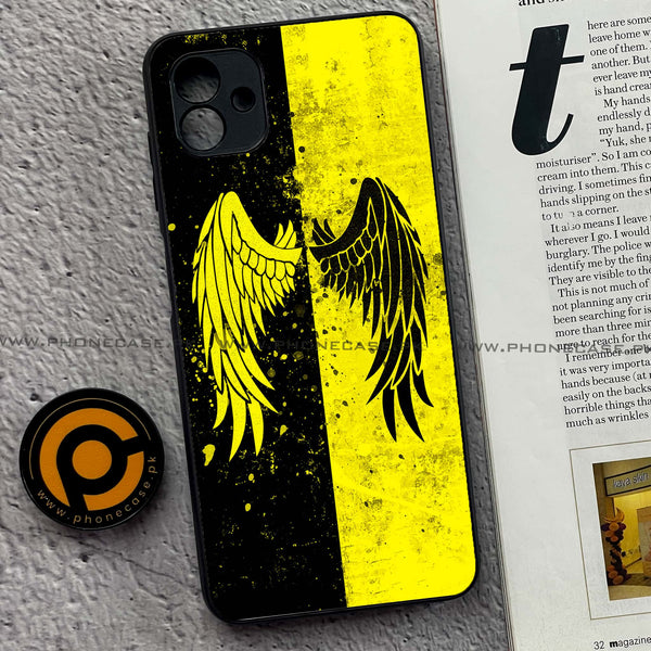 Samsung Galaxy A04 - Angel Wings 2.0 Series - Premium Printed Metal soft Bumper shock Proof Case