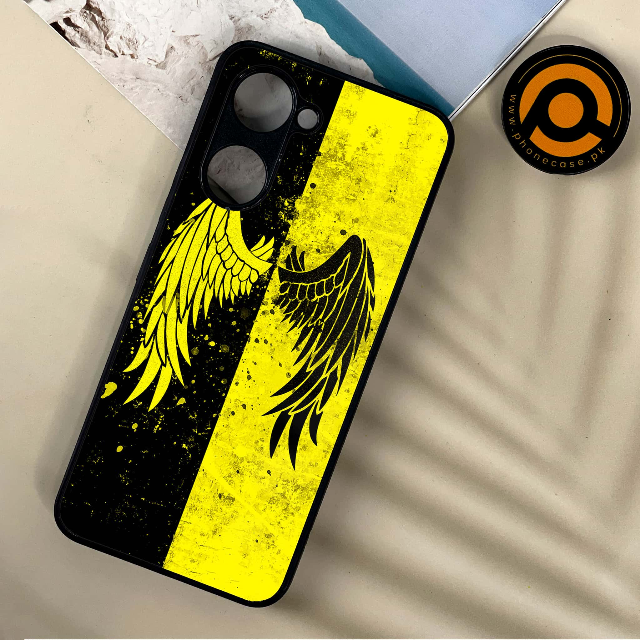 Vivo Y03 - Angel Wings 2.0 Series - Premium Printed Metal soft Bumper shock Proof Case