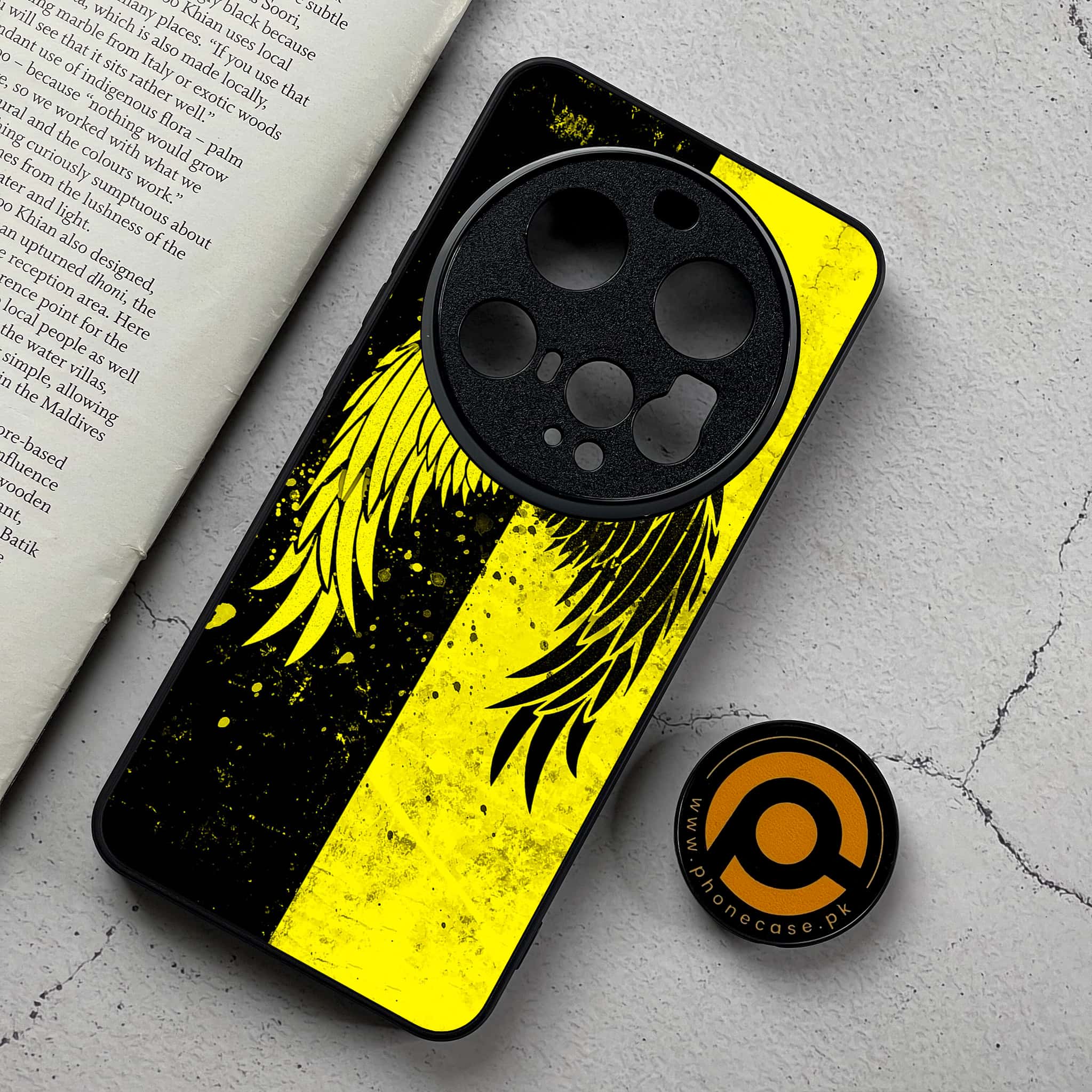 Xiaomi 15 Ultra - Angel Wings 2.0 Series - Premium Metal Printed Soft Bumper Shockproof Case