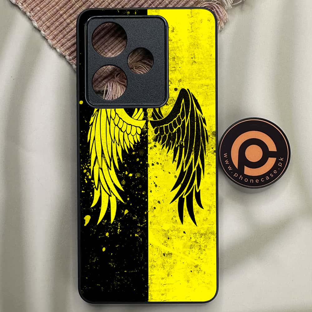 Realme GT 7 - Angel Wings 2.0 Series - Premium Metal Printed soft Bumper shock Proof Case