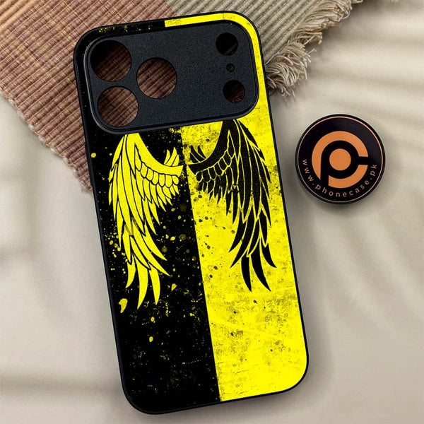iPhone 17 Pro Max - Angel Wings 2.0 Series - Premium Metal Printed soft Bumper shock Proof Case