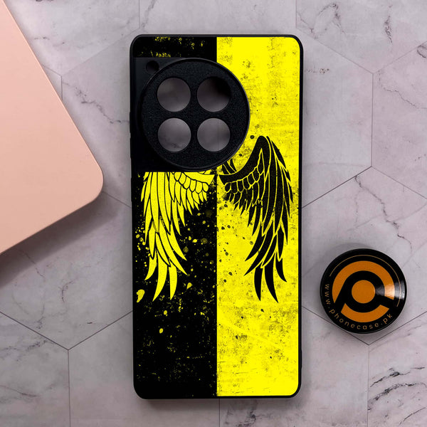 OnePlus 12R - Angel Wings 2.0 Series - Premium Metal Printed soft Bumper shock Proof Case