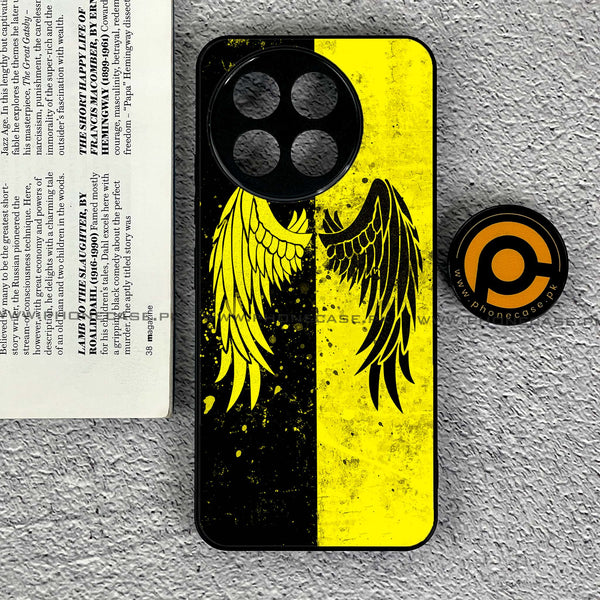 Tecno Spark 30 Pro - Angel Wings 2.0 Series - Premium Printed Glass soft Bumper shock Proof Case