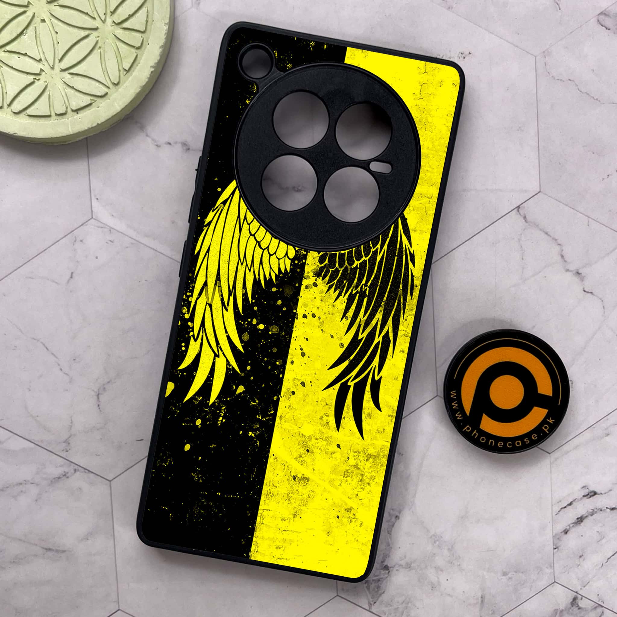 Infinix Zero 40 5G - Angel Wings 2.0 Series - Premium Metal Printed soft Bumper shock Proof Case