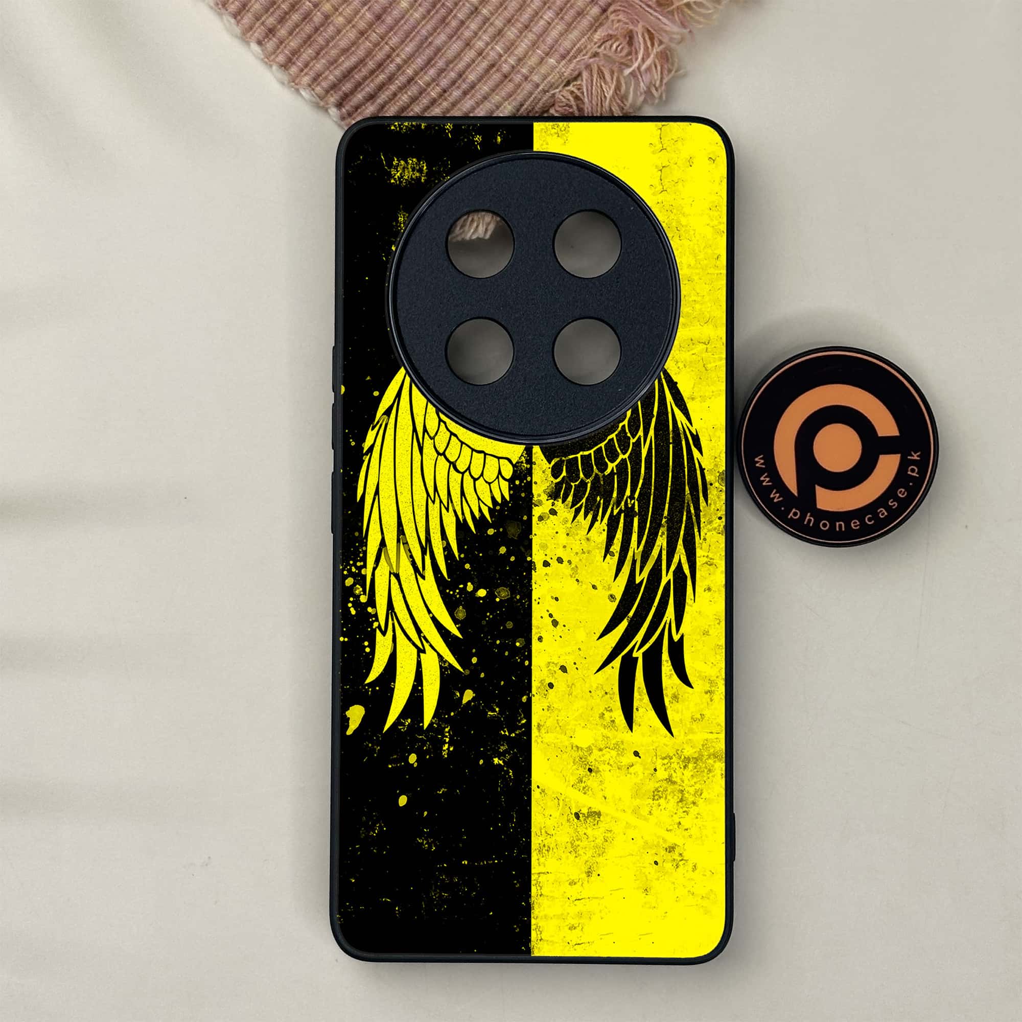 Honor X9c 5G - Angel Wings 2.0 Series - Premium Metal Printed soft Bumper shock Proof Case
