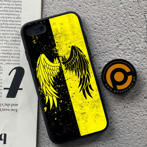 iPhone 7 / 8 - Angel wings 2.0 Series - Premium Printed Glass soft Bumper shock Proof Case