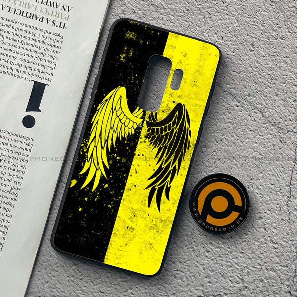 Samsung Galaxy S9 Plus - Angel Wings 2.0 Series - Premium Printed Glass soft Bumper shock Proof Case