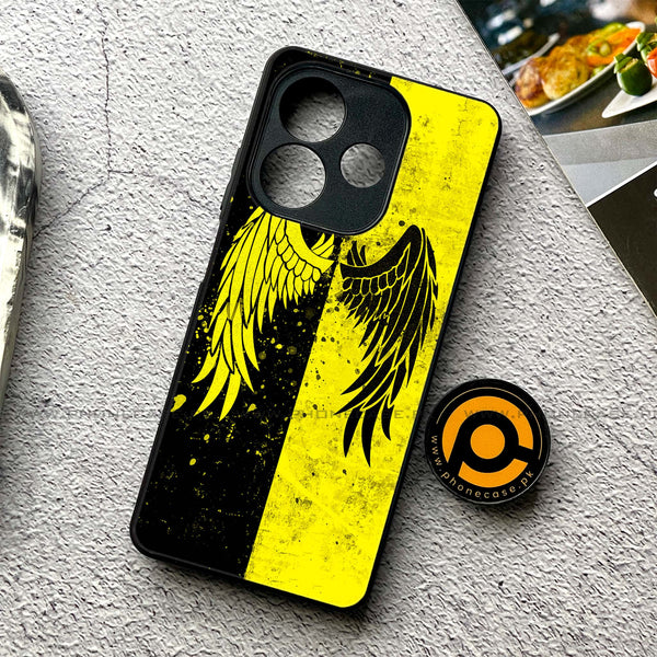 Oppo A5 Pro - Angel Wings 2.0 Series - Premium Metal Printed soft Bumper shock Proof Case