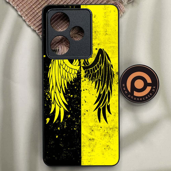 Realme GT 6T - Angel Wings 2.0 Series - Premium Metal Printed soft Bumper shock Proof Case
