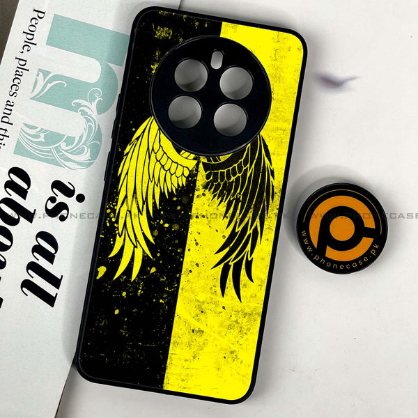 Realme 12 - Angel Wings 2.0 Series - Premium Printed Glass soft Bumper shock Proof Case