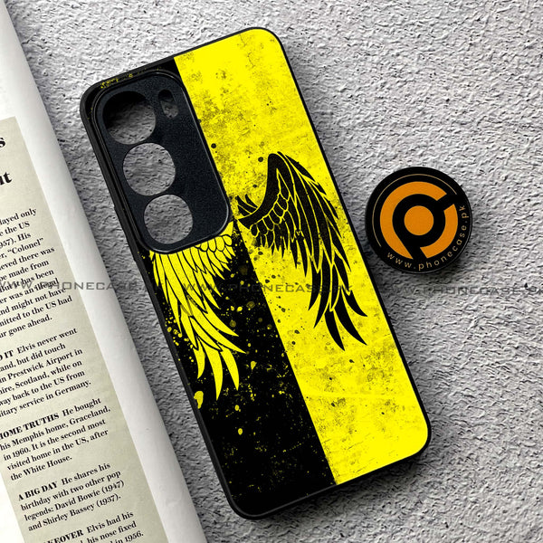Vivo Y19s Pro - Angel Wings 2.0 Series - Premium Metal Printed soft Bumper shock Proof Case