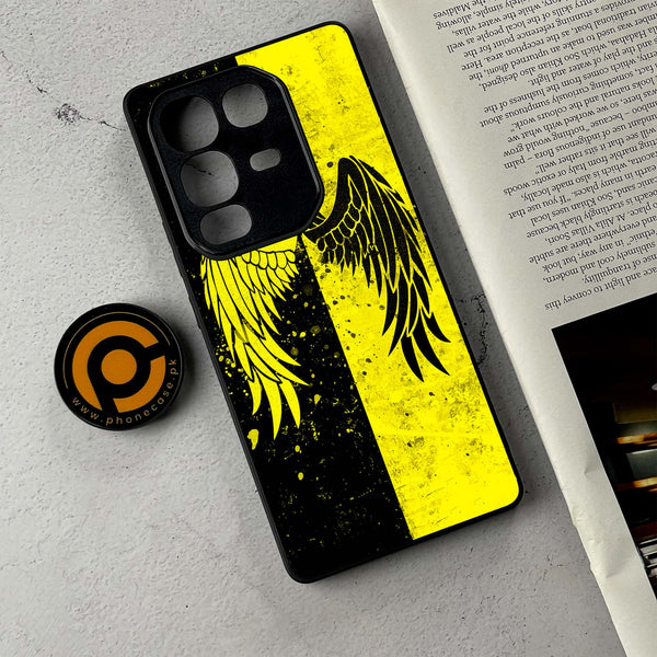 Infinix Note 50 Pro Plus - Angel Wings 2.0 Series - Premium Metal Printed Soft Bumper Shockproof Case