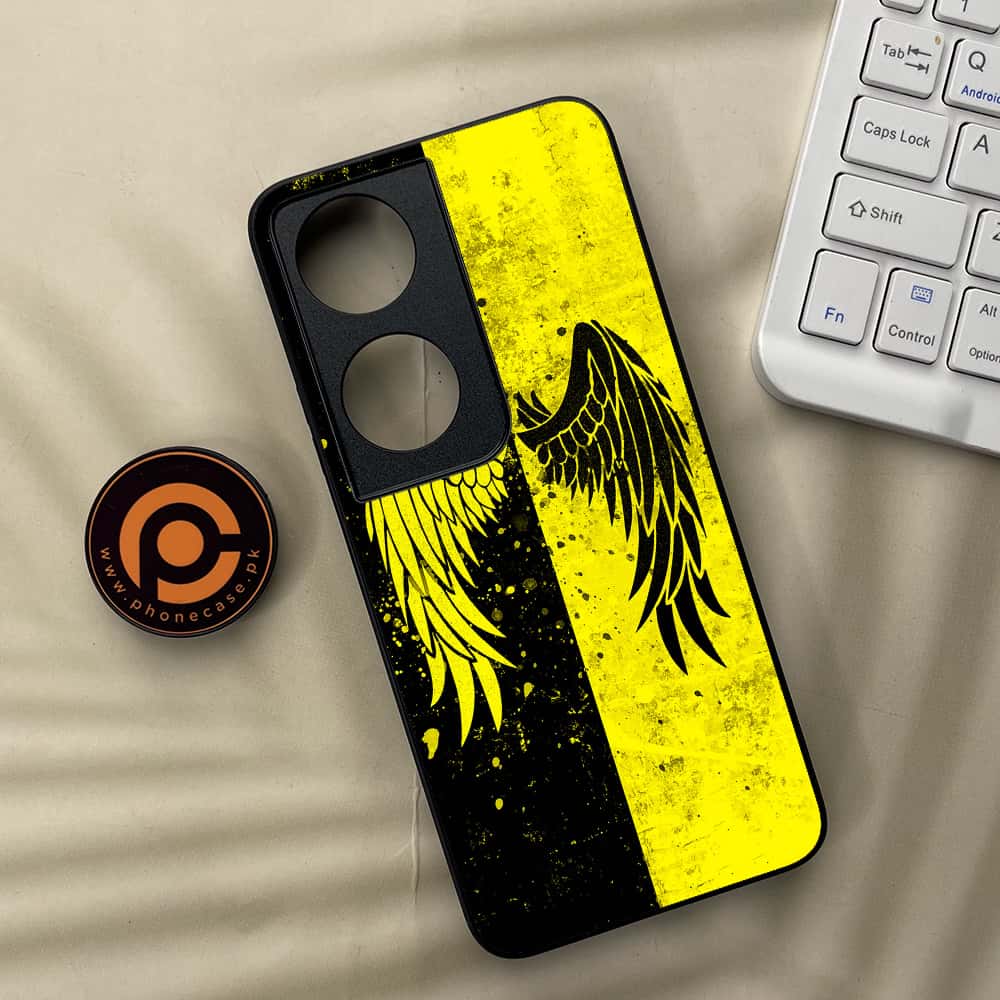 Honor X7b - Angel Wings 2.0 Series - Premium Metal  Printed soft Bumper shock Proof Case