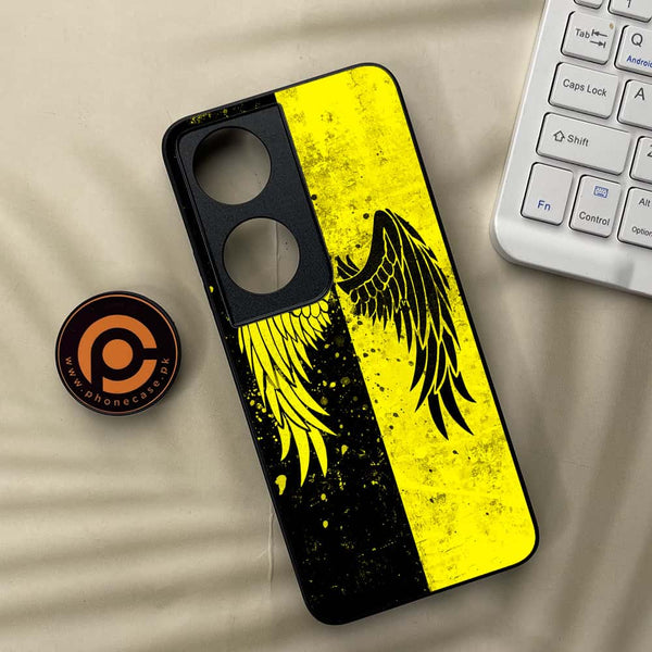 Honor X7b - Angel Wings 2.0 Series - Premium Metal  Printed soft Bumper shock Proof Case
