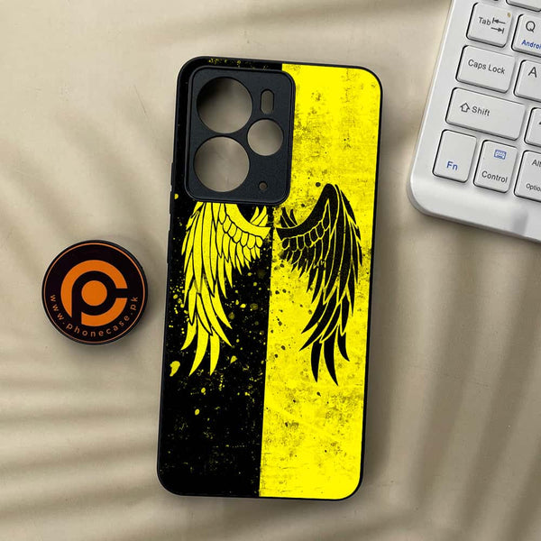 Realme 14T 5G - Angel Wings 2.0 Series - Premium Metal Printed soft Bumper Shock Proof Case