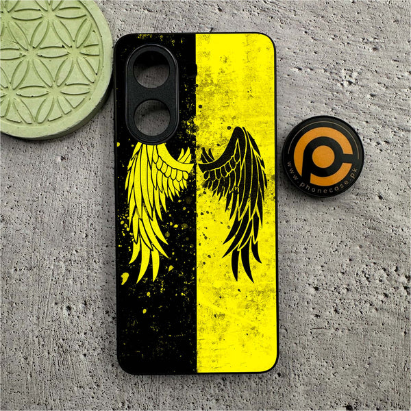 Xiaomi Poco X7 Pro 5G - Angel Wings 2.0 Series - Premium Metal Printed soft Bumper shock Proof Case