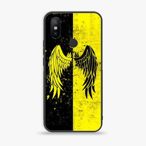 Xiaomi Mi A2 / Mi 6X - Angel Wings 2.0 Series - Premium Printed Glass soft Bumper shock Proof Case