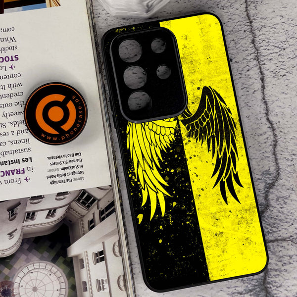 Vivo Y29 4G - Angel Wings 2.0 Series - Premium Metal Printed soft Bumper Shock Proof Case