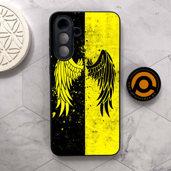 Samsung Galaxy A26 5G - Angel Wings 2.0 Series - Premium Metal Printed soft Bumper shock Proof Case