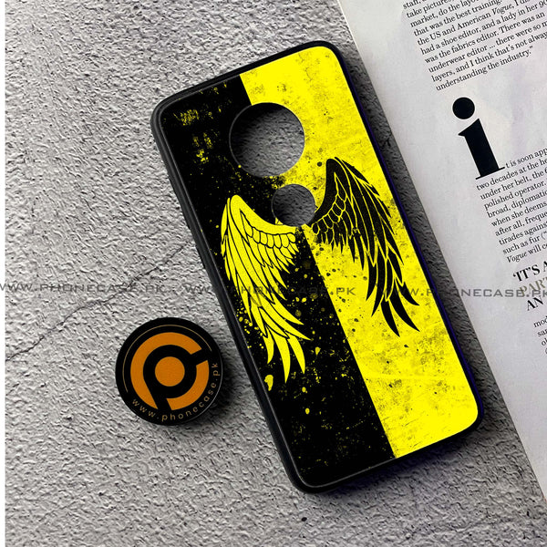 Moto G7 - Angel Wings 2.0 Series - Premium Printed Glass soft Bumper shock Proof Case