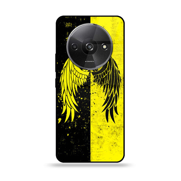 Xiaomi Redmi A3 - Angel Wings 2.0 Design 1 - Premium Printed Glass soft Bumper shock Proof Case CS-16241