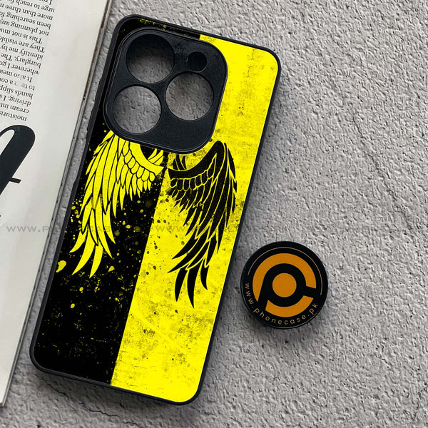 Realme C63 - Angel Wings 2.0 Series - Premium Metal Printed soft Bumper shock Proof Case