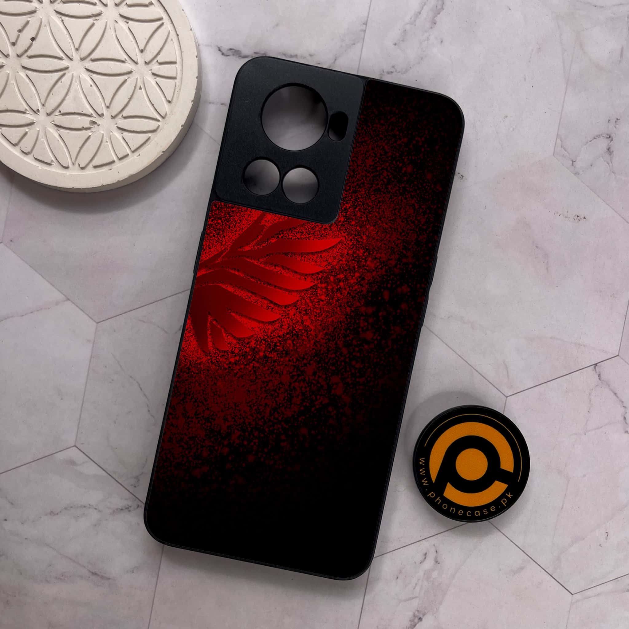 OnePlus 10R - Angel Wings 2.0 Series - Premium Metal Printed soft Bumper shock Proof Case