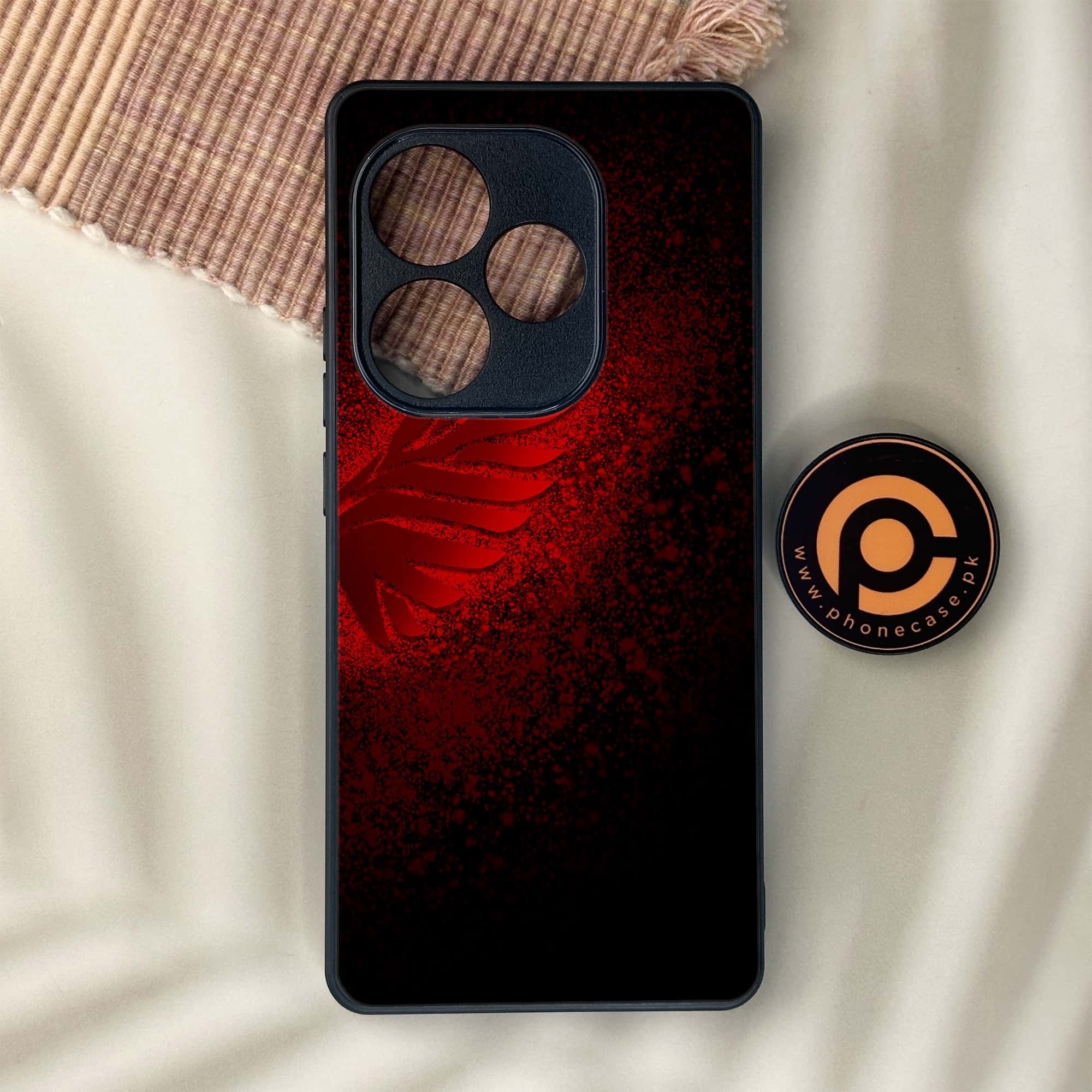 Realme GT 6 - Angel Wings 2.0 Series - Premium Metal Printed soft Bumper shock Proof Case