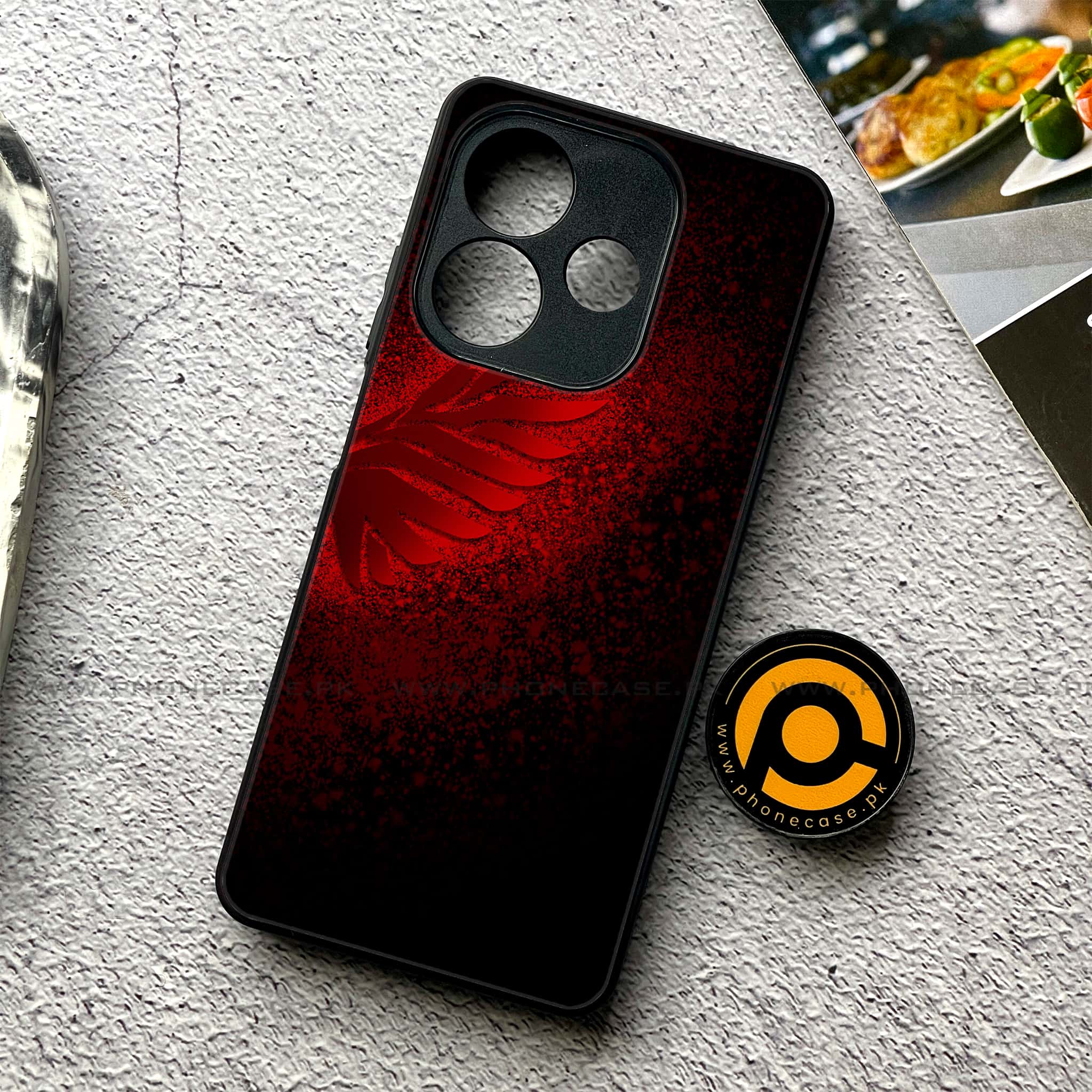 Oppo A5 Pro - Angel Wings 2.0 Series - Premium Metal Printed soft Bumper shock Proof Case