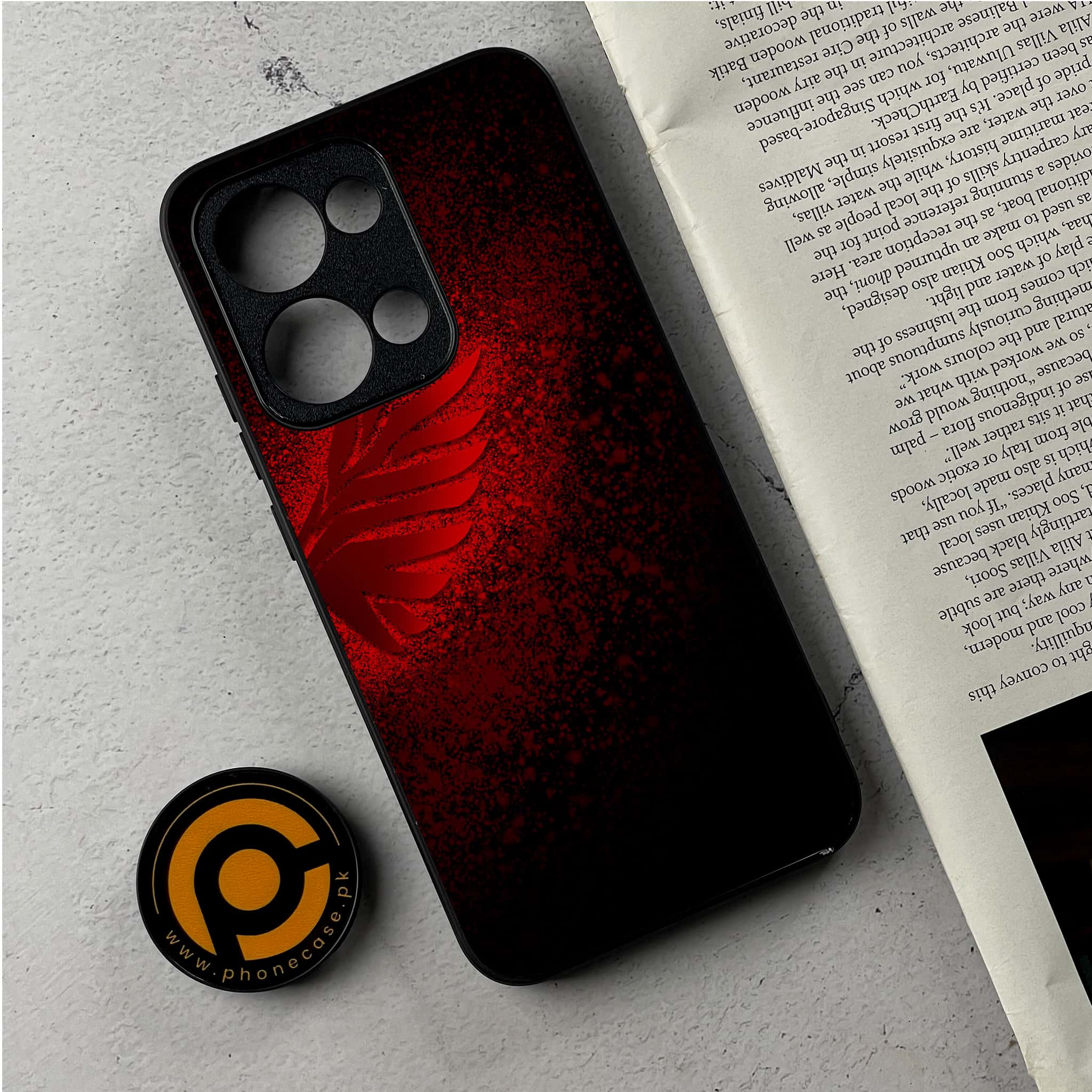 Oppo Reno 13 - Angel Wings 2.0 Series - Premium Metal Printed Soft Bumper Shockproof Case