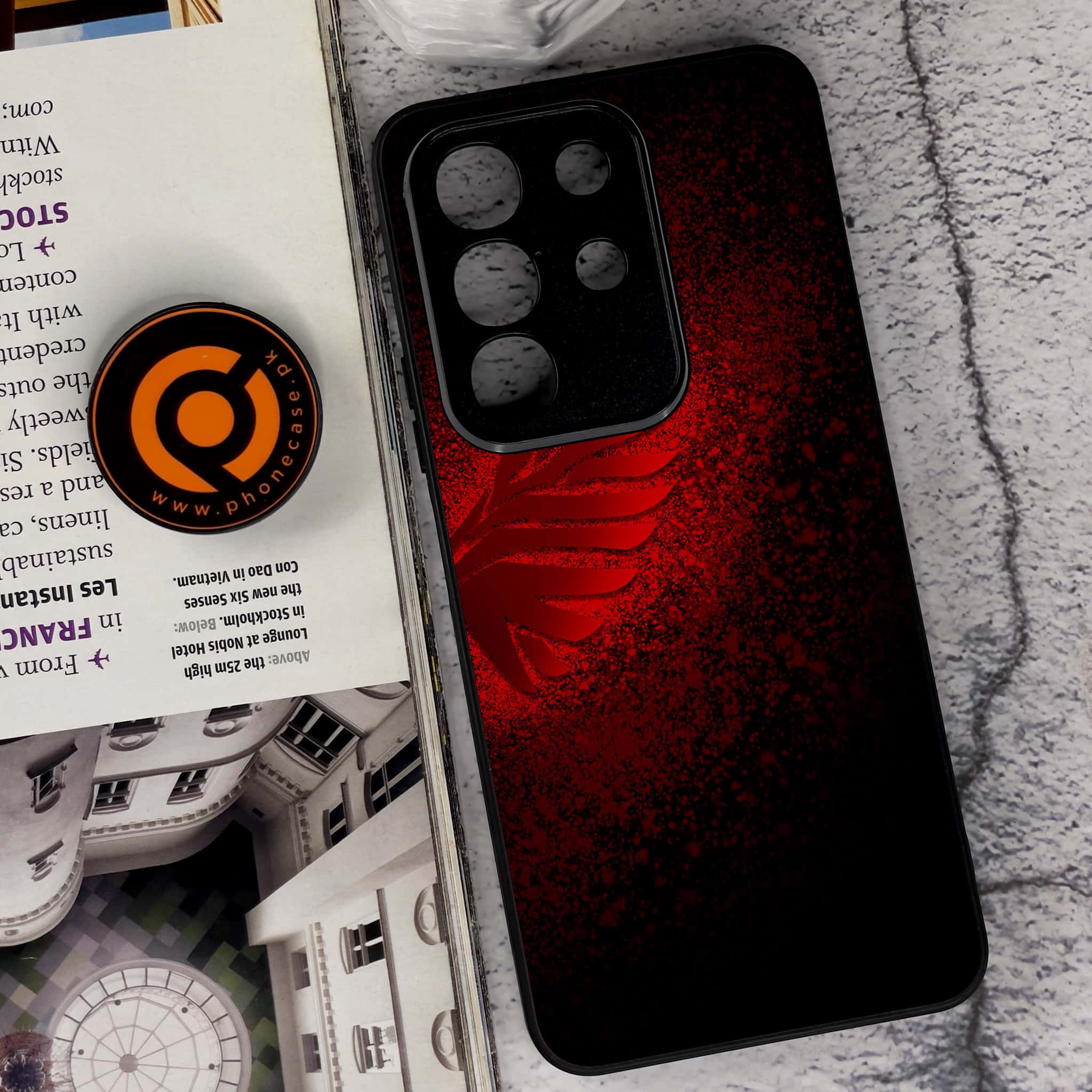 Vivo Y29 4G - Angel Wings 2.0 Series - Premium Metal Printed soft Bumper Shock Proof Case