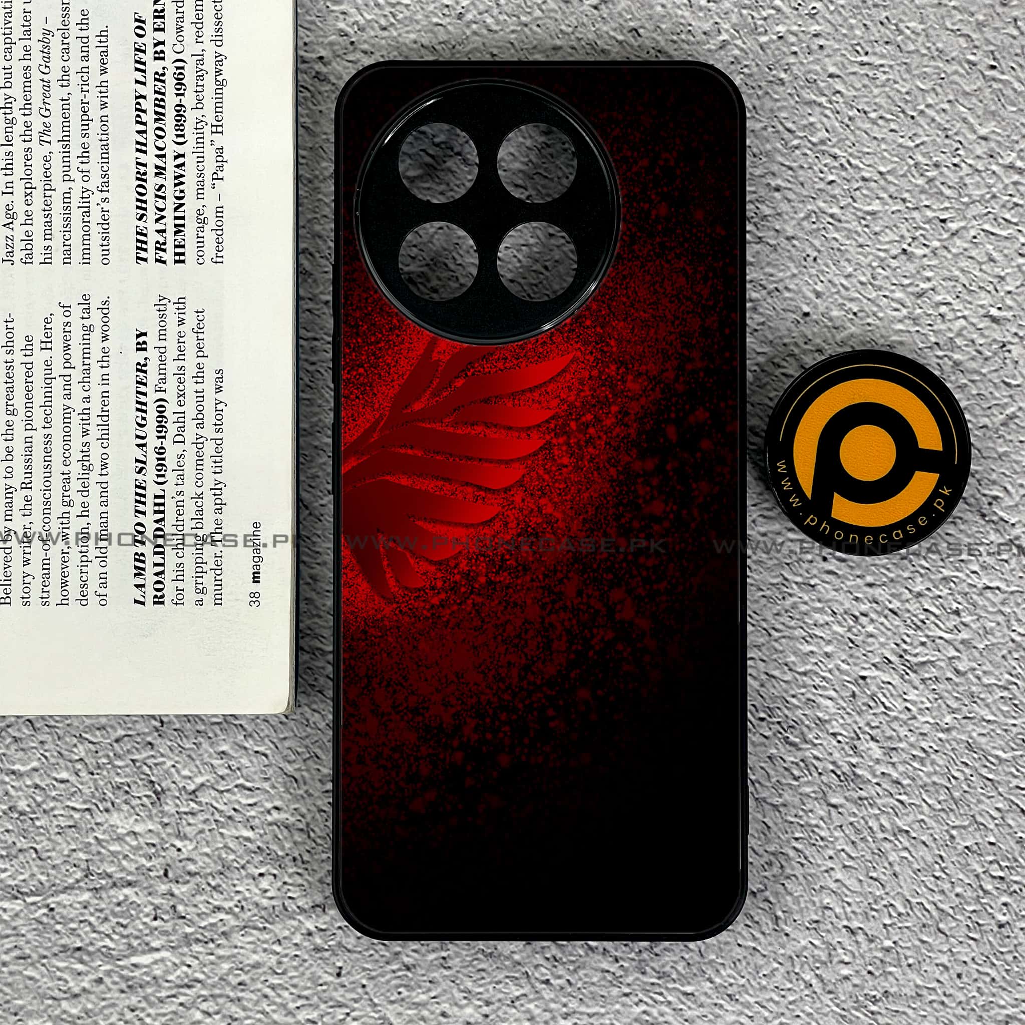 OnePlus Ace 5 - Angel Wings 2.0 Series - Premium Metal Printed soft Bumper shock Proof Case