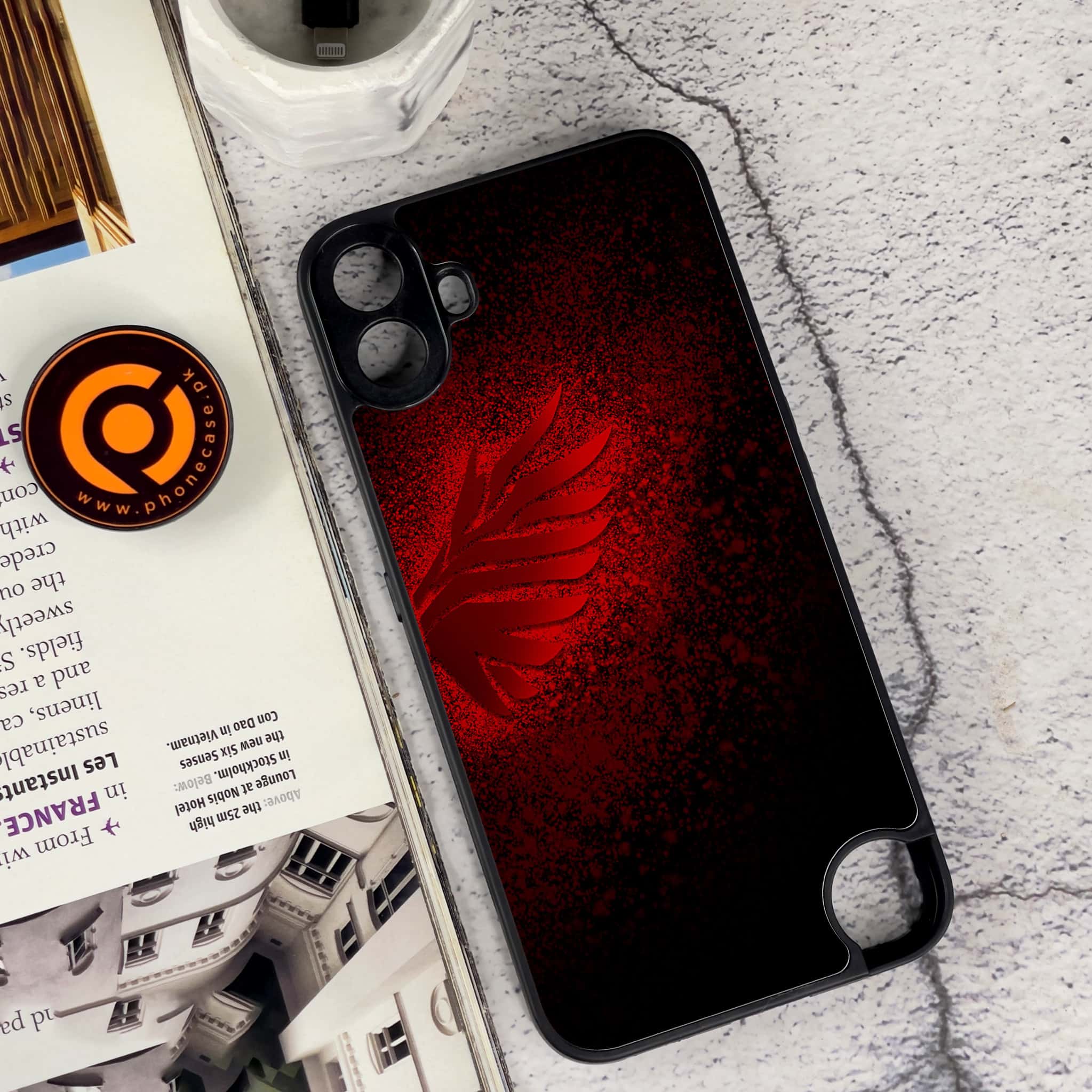 Nothing CMF Phone 1 - Angel Wings 2.0 Series - Premium Metal Printed soft Bumper Shock Proof Case