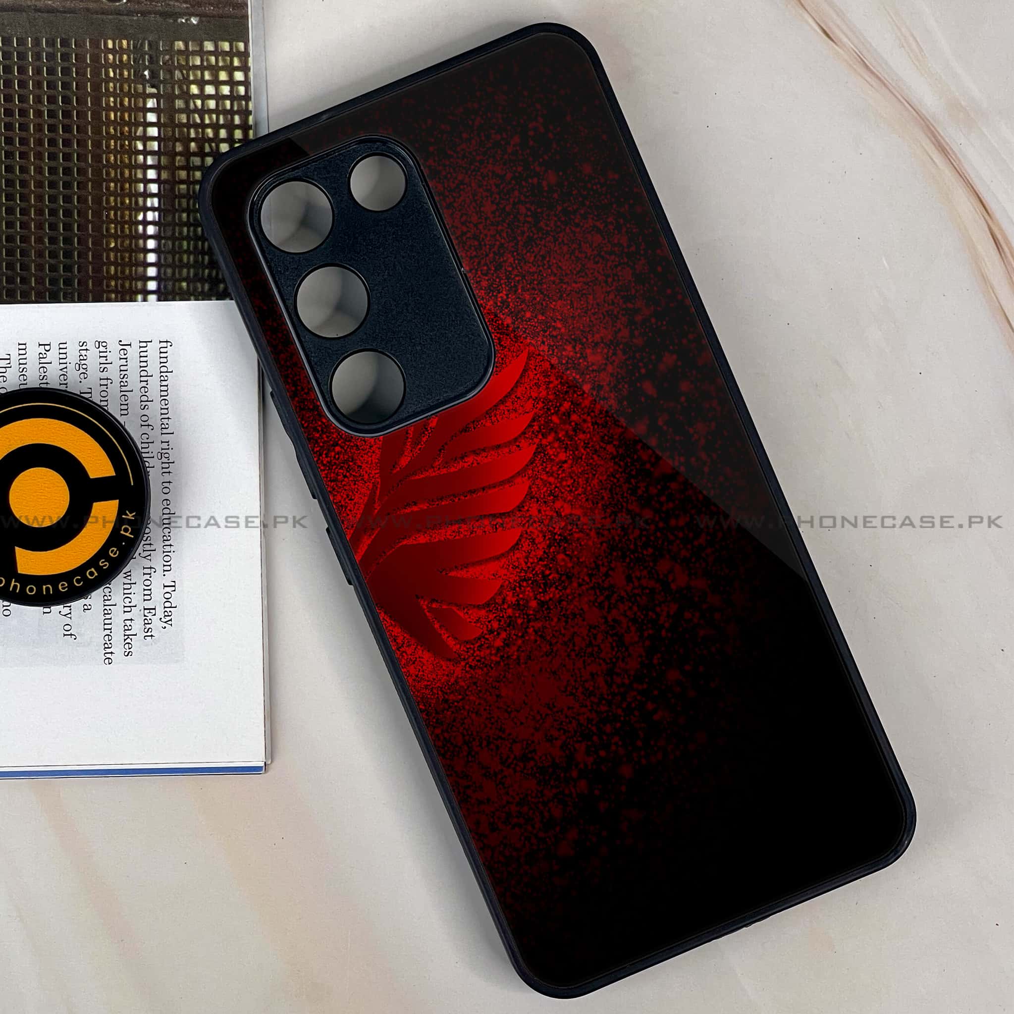 Vivo Y200e - Angel Wings 2.0 Series - Premium Metal Printed soft Bumper shock Proof Case
