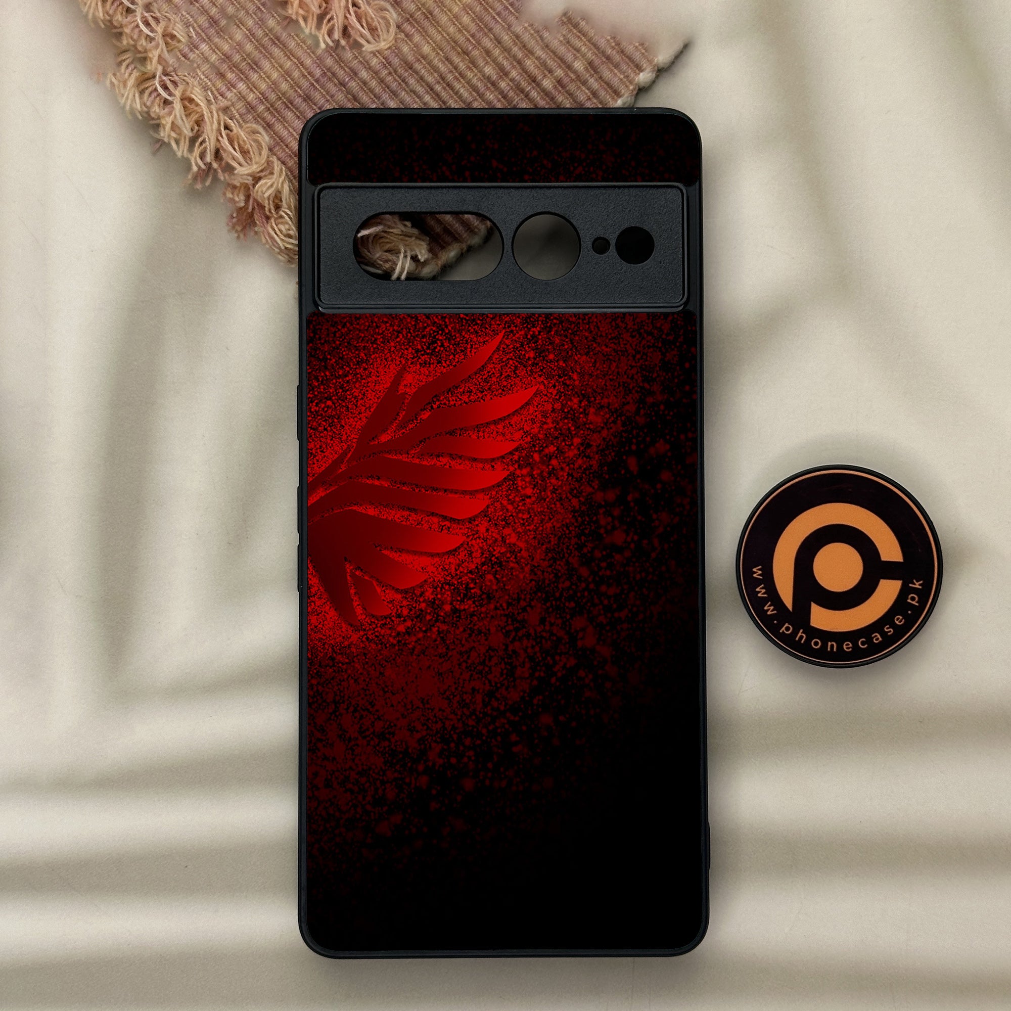 Google Pixel 7 Pro - Angel Wings 2.0 Series - Premium Metal Printed soft Bumper Shock Proof Case