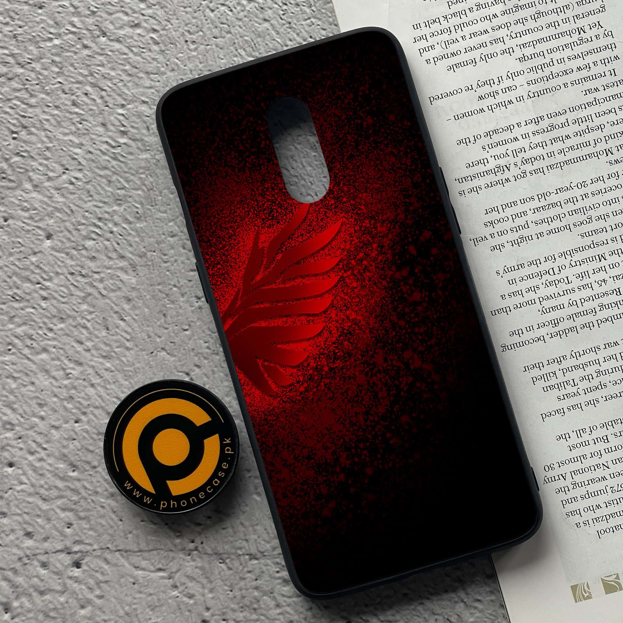 OnePlus 7 - Angel Wings 2.0 Series - Premium Printed Glass soft Bumper shock Proof Case