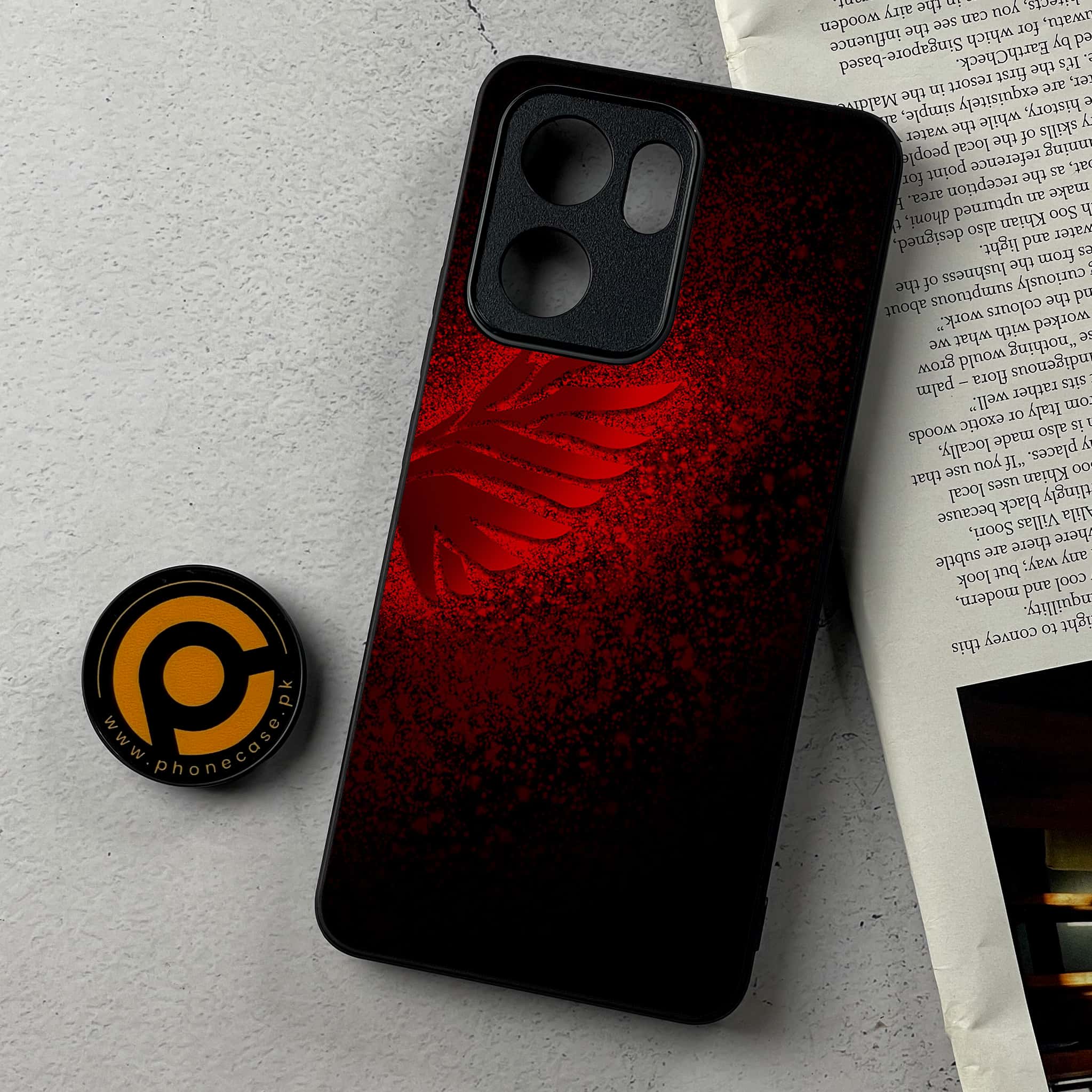 Oppo Reno 13F - Angel Wings 2.0 Series - Premium Metal Printed Soft Bumper Shockproof Case