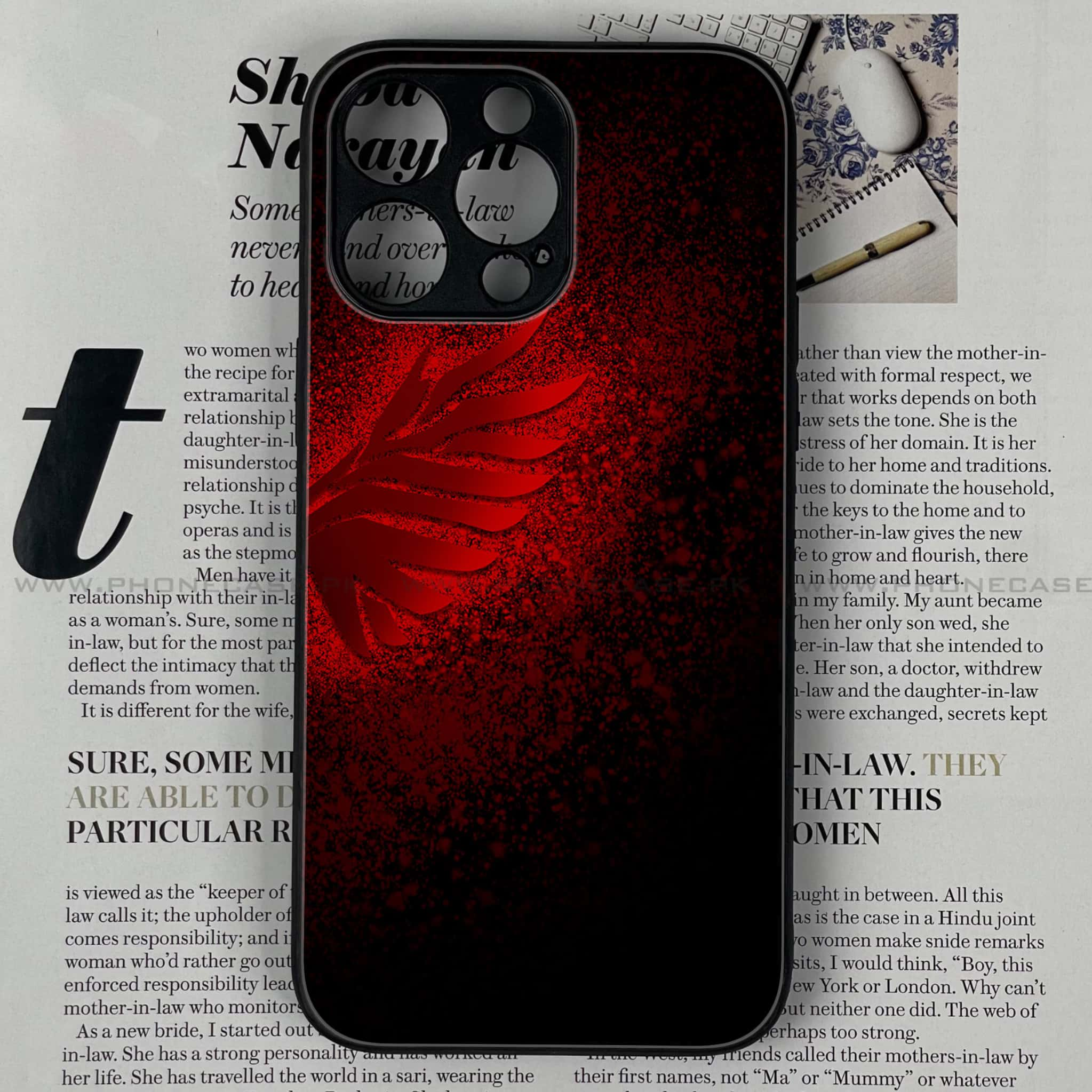 iPhone 11 Pro Max- Angel Wings 2.0  Series - Premium Printed Glass soft Bumper shock Proof Case