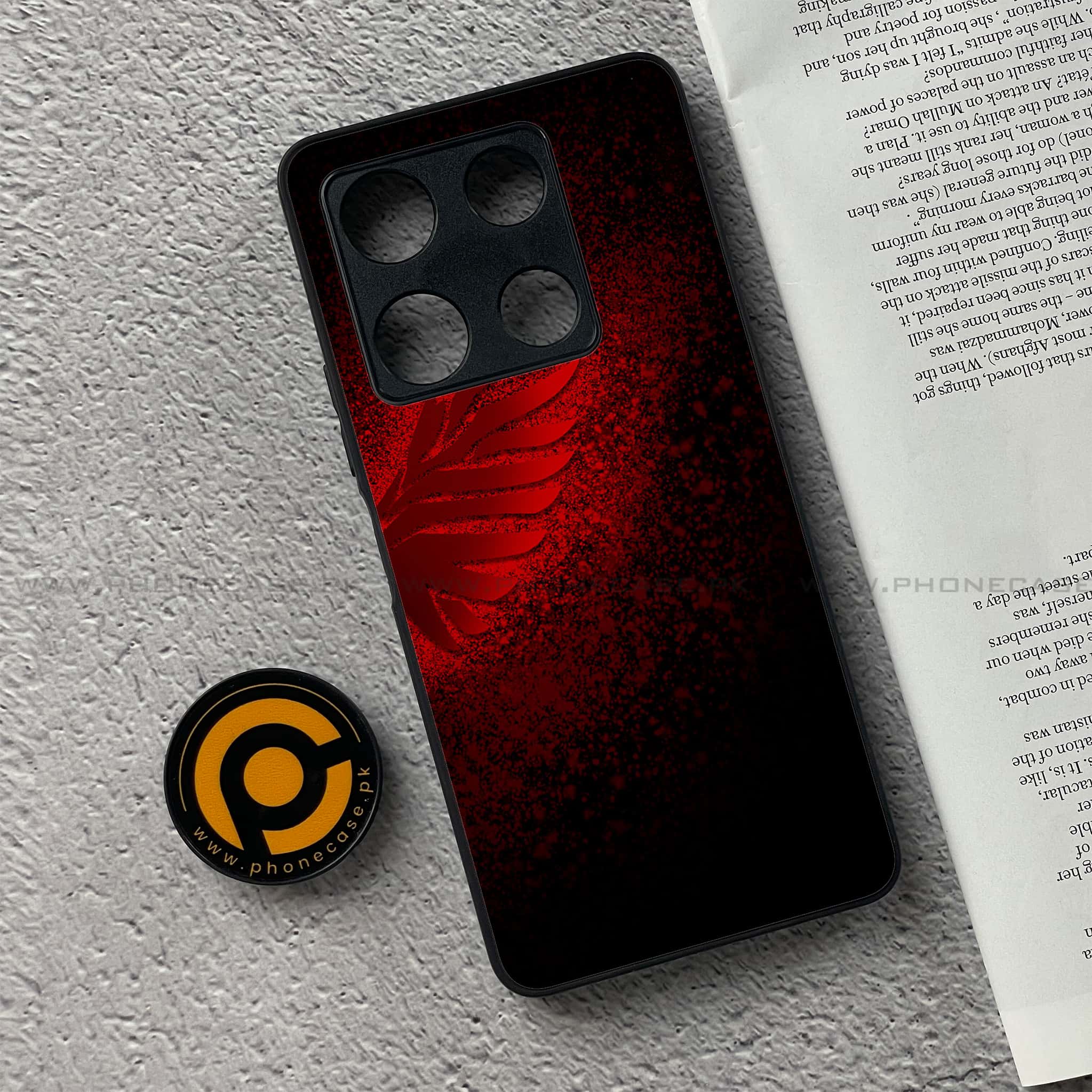 Infinix Note 30 Pro - Angel Wings 2.0 Series - Premium Metal Printed soft Bumper shock Proof Case