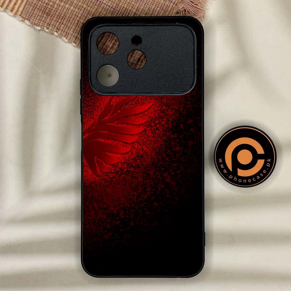 Tecno Spark 40 - Angel Wings 2.0 Series - Premium Metal Printed soft Bumper shock Proof Case