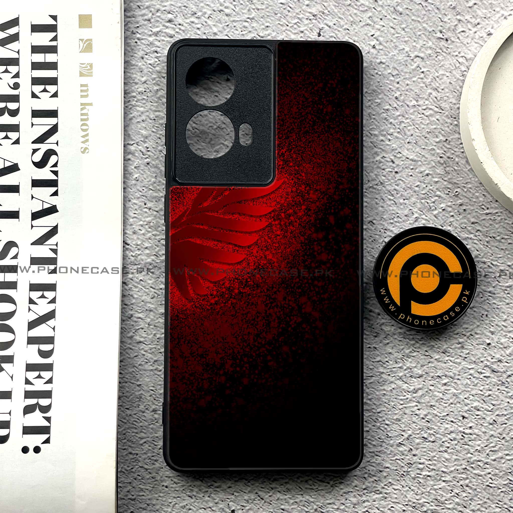 Moto G85 - Angel Wings 2.0 Series - Premium Printed Glass soft Bumper shock Proof Case