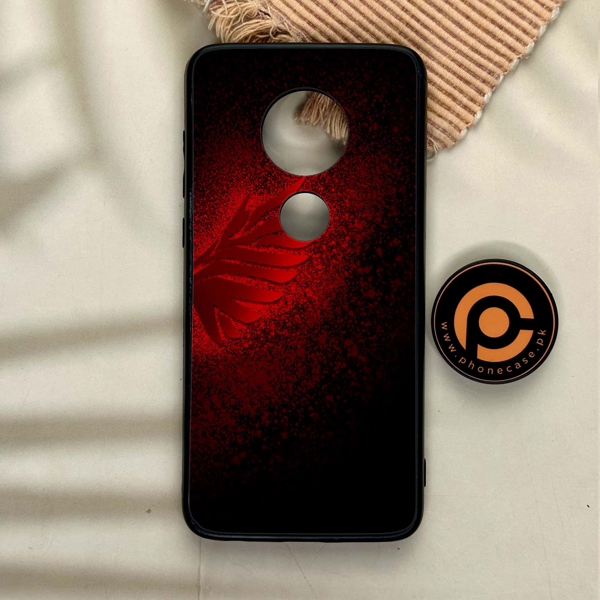 Moto G7 - Angel Wings 2.0 Series - Premium Printed Glass soft Bumper shock Proof Case