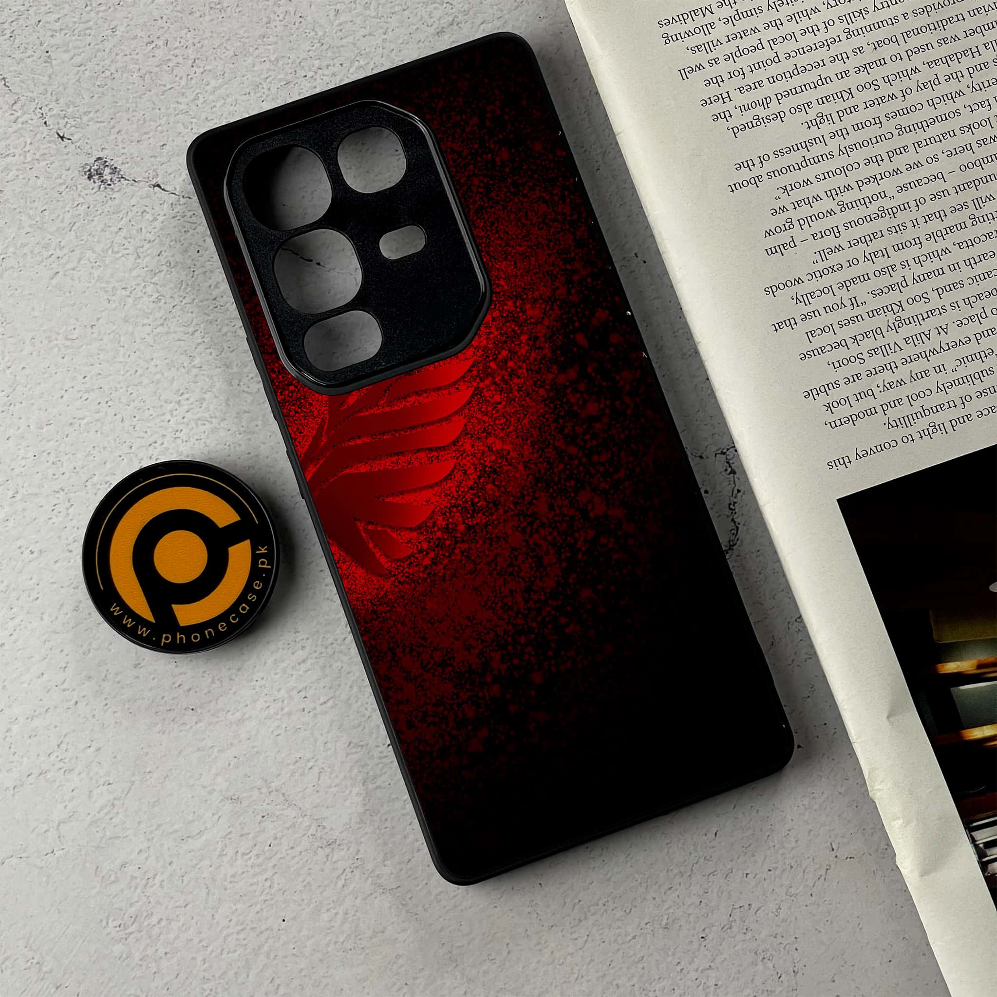 Infinix Note 50 Pro Plus - Angel Wings 2.0 Series - Premium Metal Printed Soft Bumper Shockproof Case