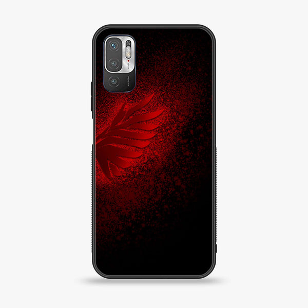 Xiaomi Redmi Note 10 5G - Angel Wings 2.0 Design 2  - Premium Printed Glass soft Bumper shock Proof Case  CS-26710