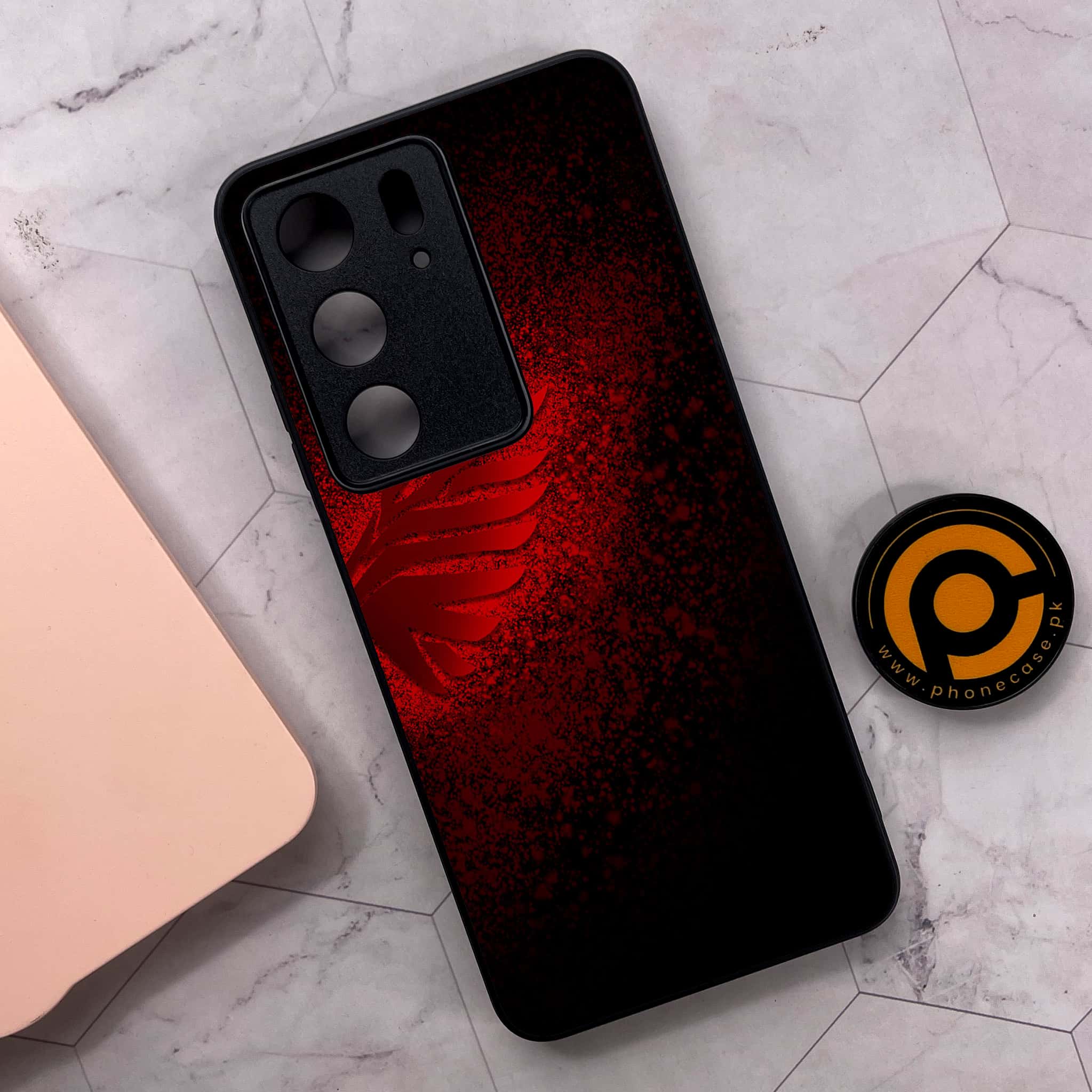 Realme C75x 4G - Angel Wings 2.0 Series - Premium Metal Printed soft Bumper shock Proof Case